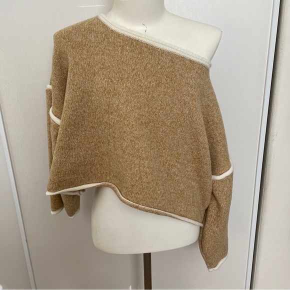 Princess Polly Crop Design Wide Neckline Drop Shoulder Oversized Sweater - Picture 5 of 8